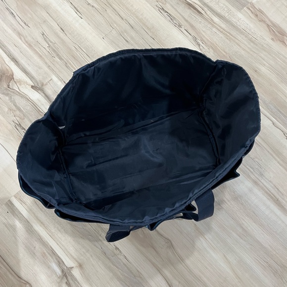 PartyLite Striped Utility Tote Bag - Blue & Navy - Picture 2 of 6